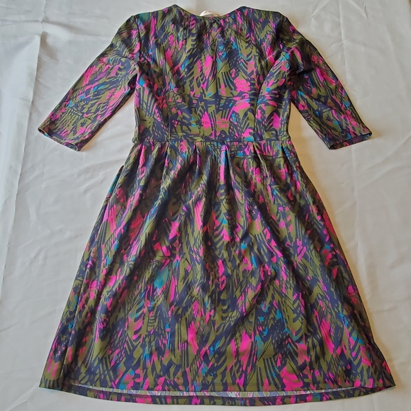 Jude Connally Forest Green abstract print Brynn - Picture 4 of 5